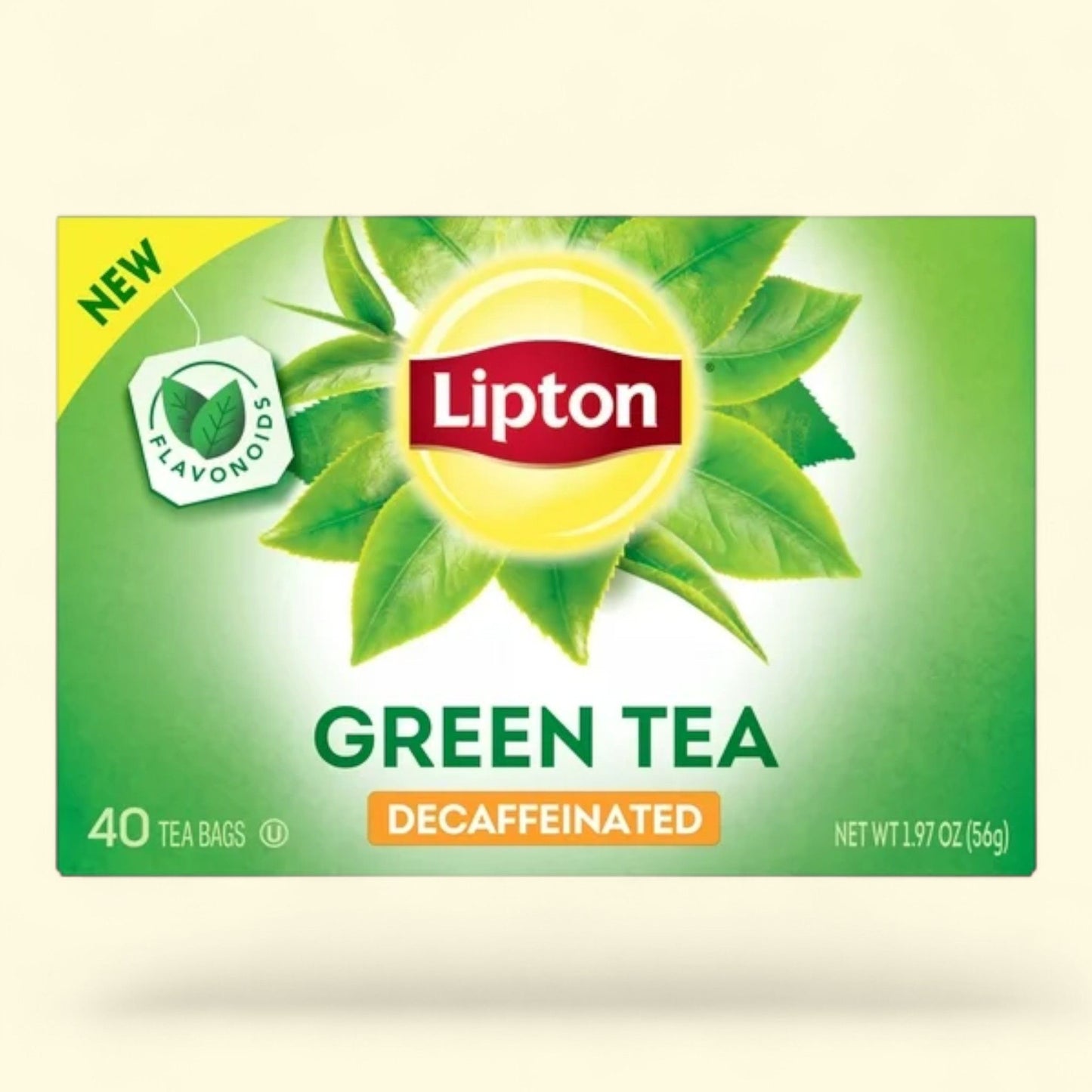 Lipton Green Tea Bags, Decaffeinated, 40 Count