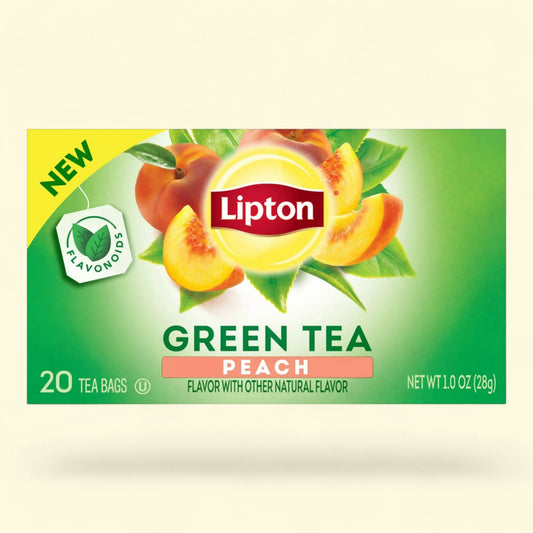 Lipton Peach Green Tea Bags, 20 Count