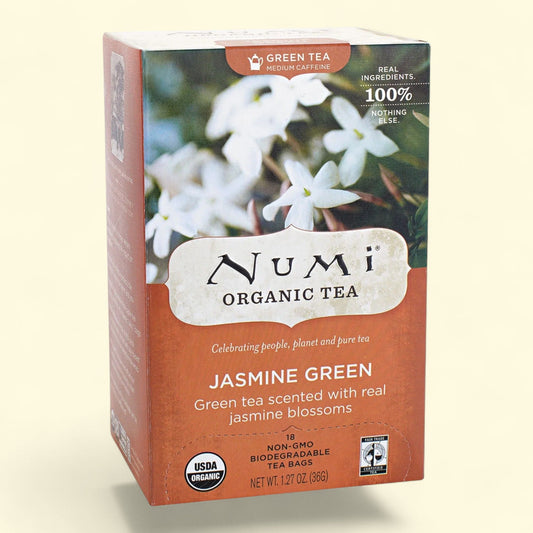 Numi Organic Tea, Jasmine Green, 18 Ct