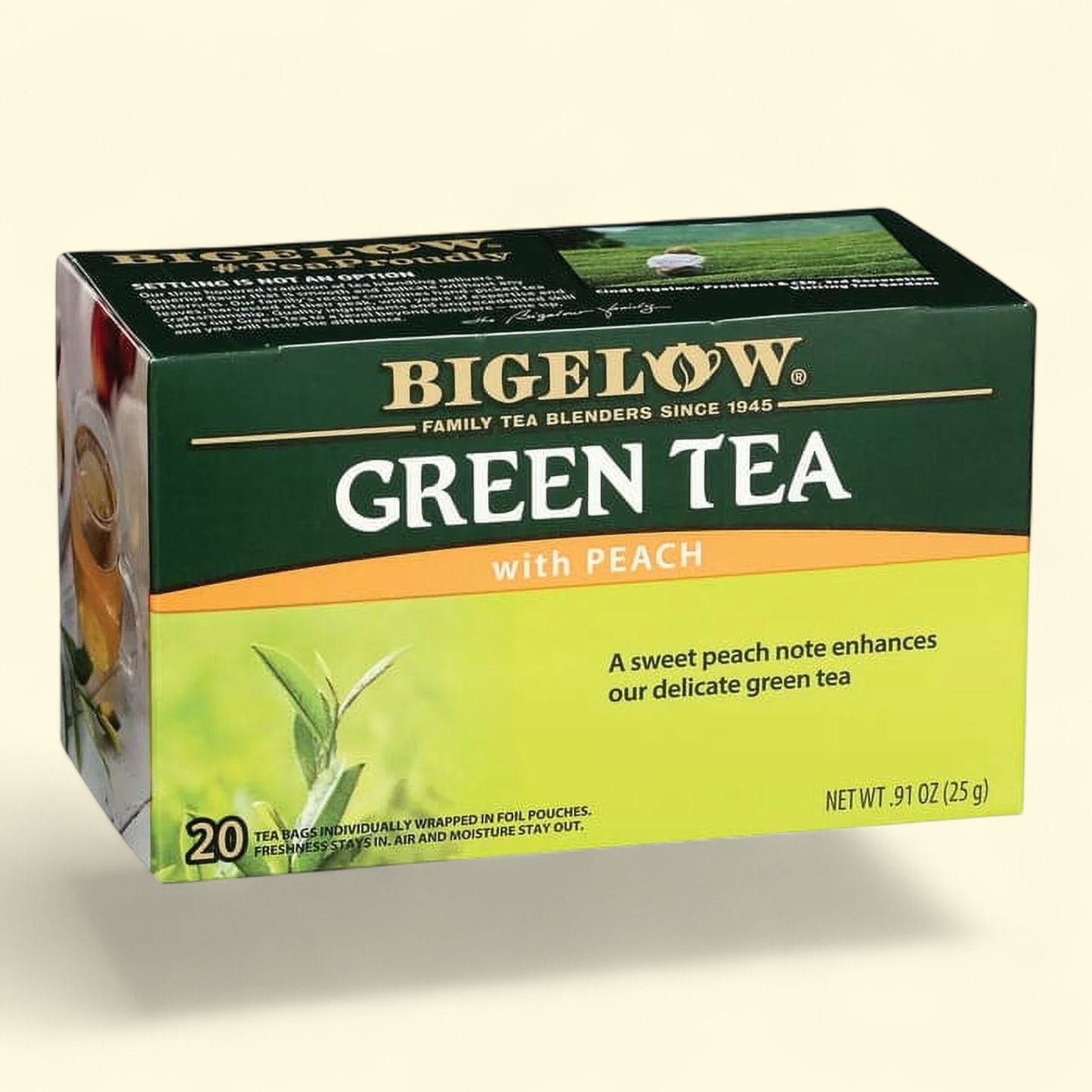 Bigelow Green Tea with Peach, 20 Count