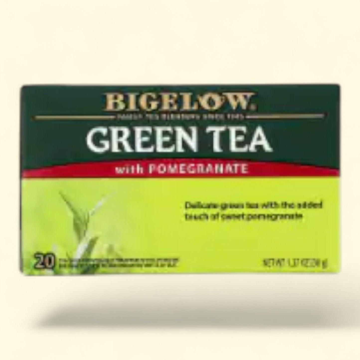 Bigelow Green Tea with Pomegranate Tea Bags, 20 ct
