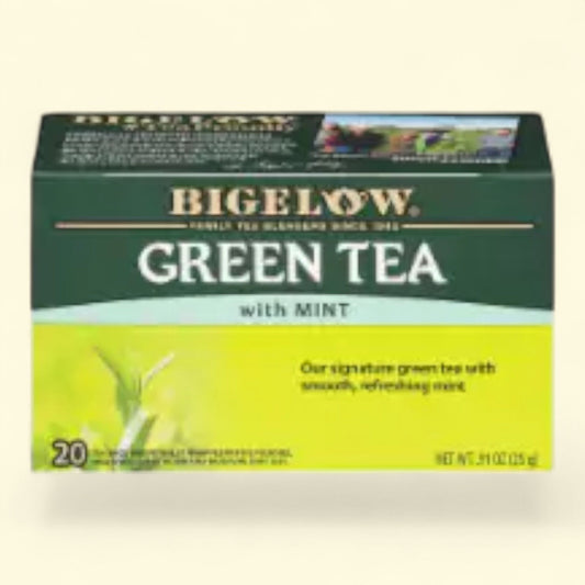 Bigelow Green Tea with Mint Tea Bags, Standard Size