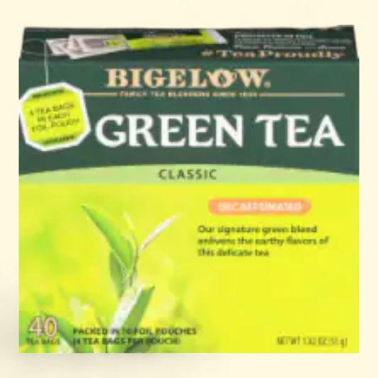 Bigelow Classic Green Tea Decaffeinated Tea Bags, 20 ct