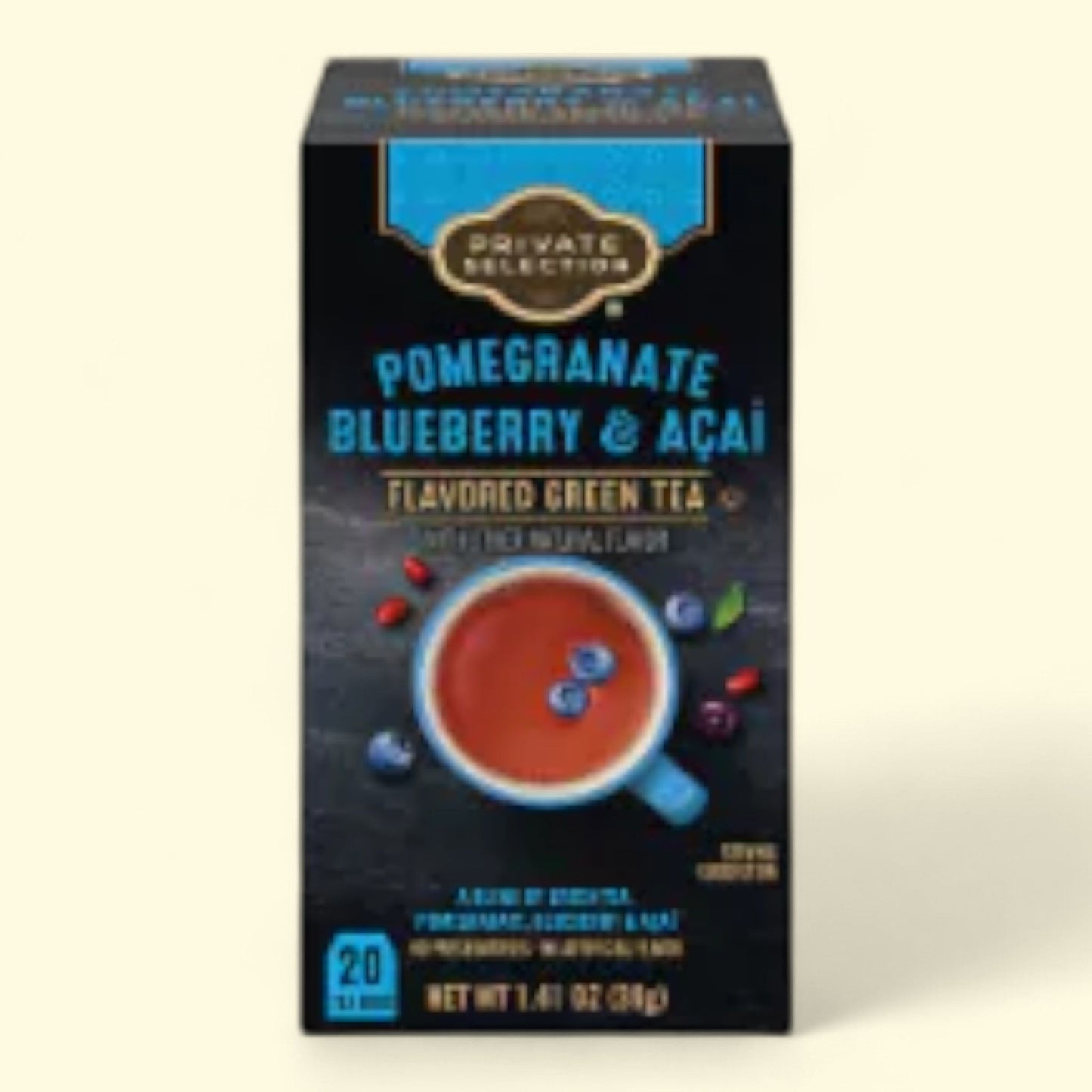 Private Selection, Pomegranate Blueberry & Acai Green Tea Bags, Size