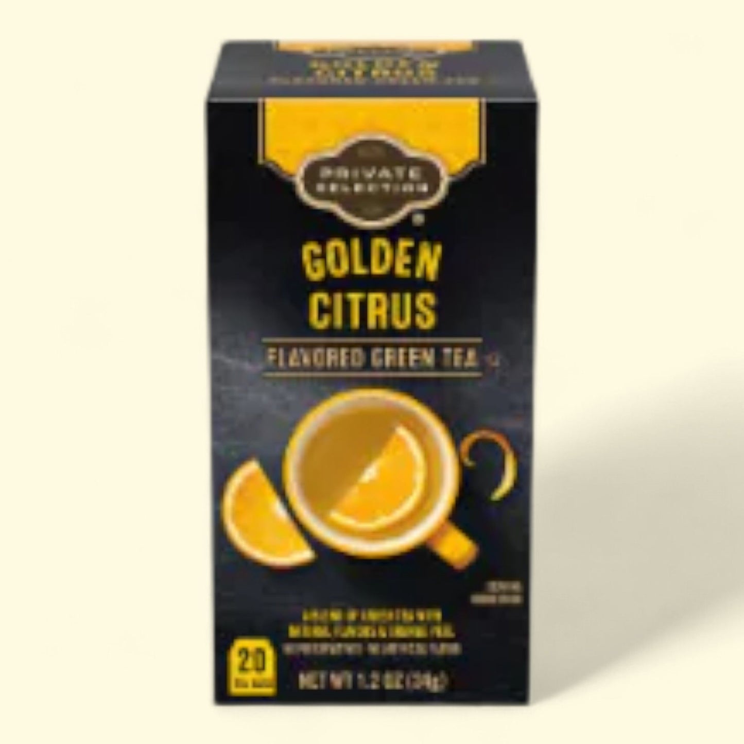 Private Selection, Golden Citrus Green Tea Bags, 1.2 oz