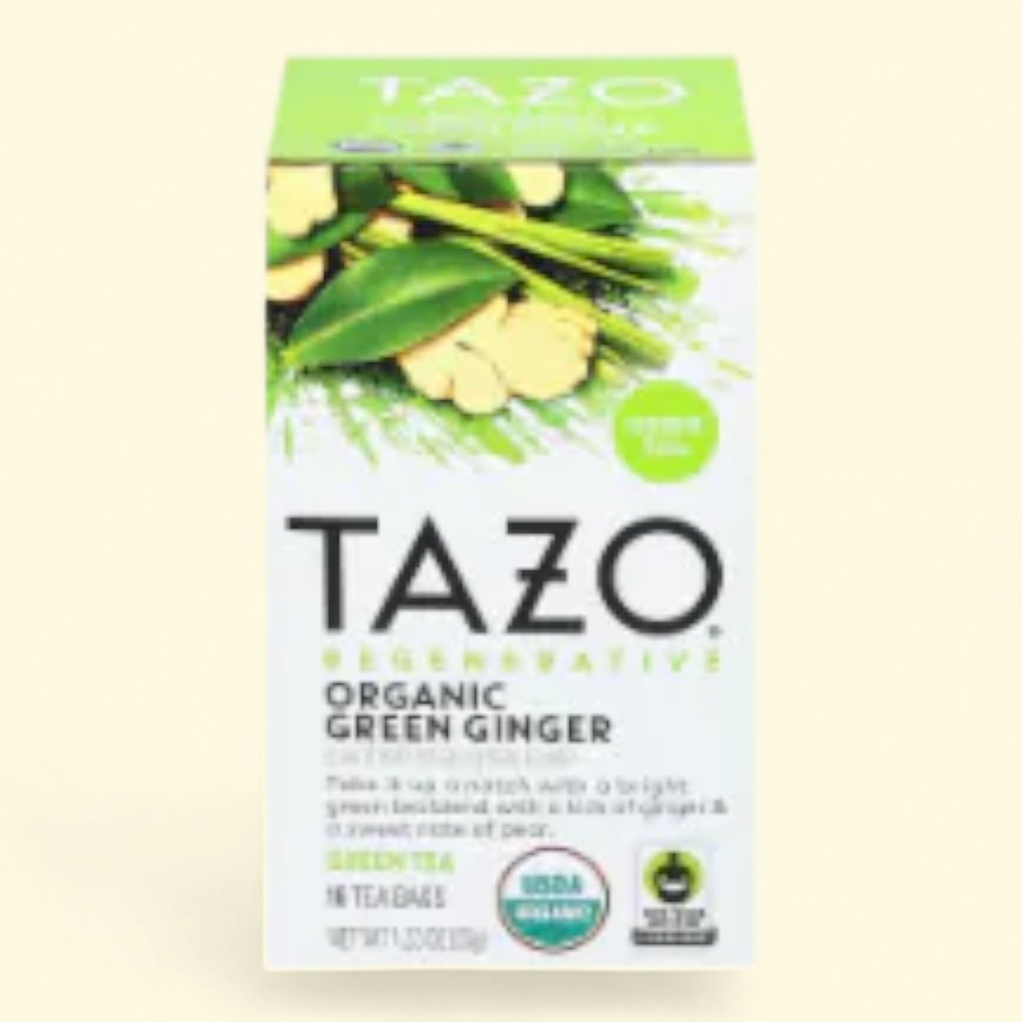 Tazo Green Ginger Tea Bags, Regular