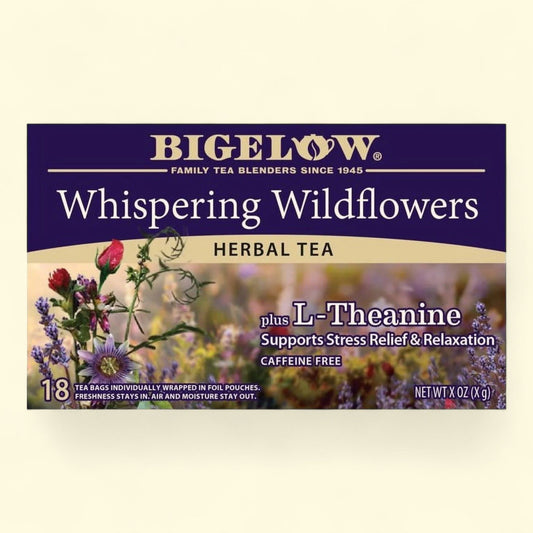Bigelow Whispering Wildflowers Herbal Tea Bags, 18 Count