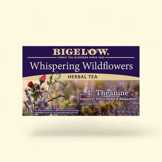 Bigelow Whispering Wildflowers Herbal Tea Bags, 18 Count — authentic US product shipped worldwide by Treatspree