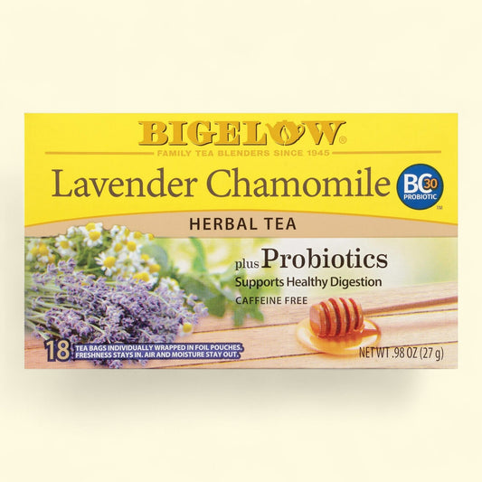 Bigelow Lavender Chamomile Plus Probiotics, 18 Count