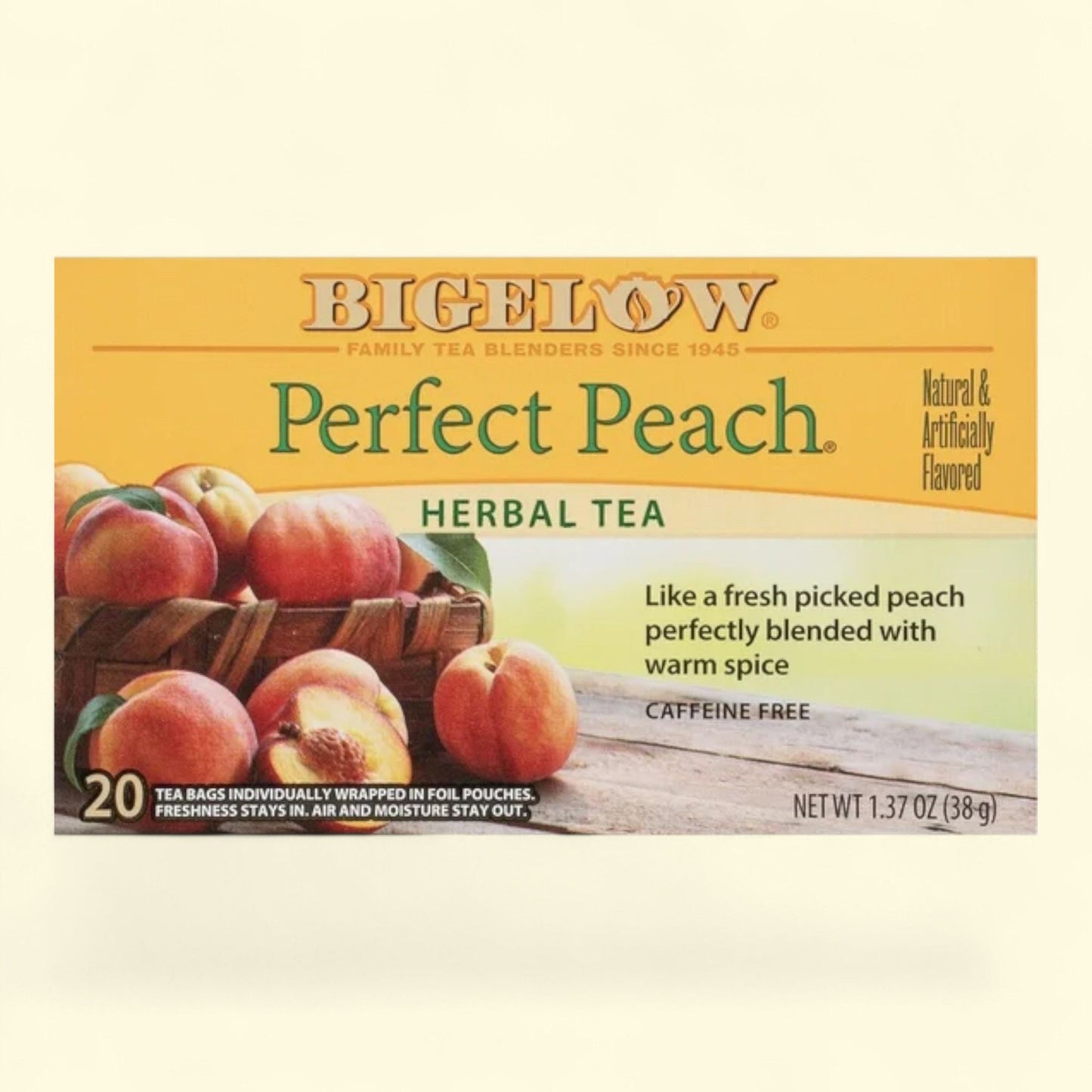 Bigelow Perfect Peach Tea Bags, 20 Count