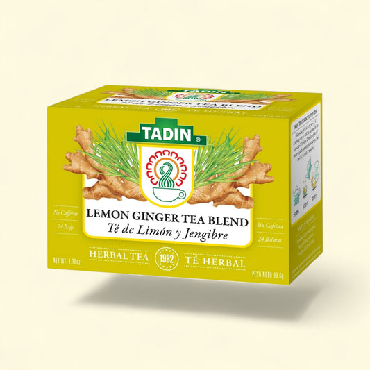 Tadin Lemon Ginger Tea, Herbal Tea Bags, 24 Count — authentic US product shipped worldwide by Treatspree