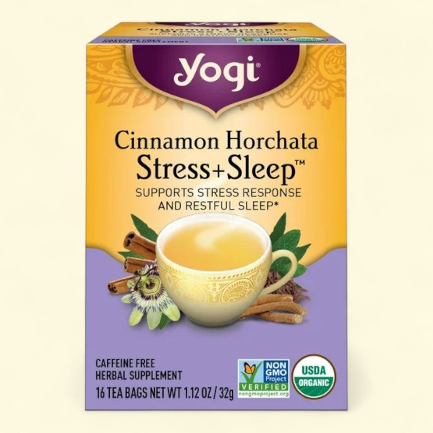 Yogi Tea Cinnamon Horchata Stress + Sleep, 16 Count