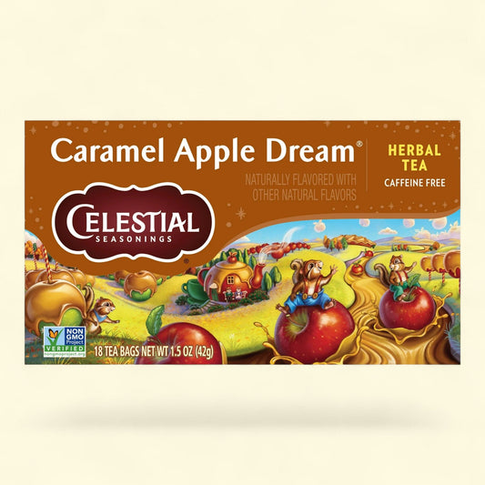 Celestial Seasonings Caramel Apple Dream Herbal Tea Bags, 18 Count