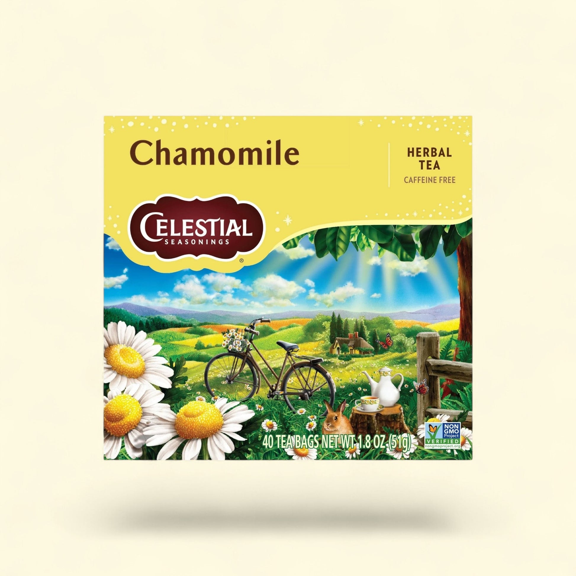 Celestial Seasonings Chamomile Herbal Tea Bags, 40 Count — authentic US product shipped worldwide by Treatspree