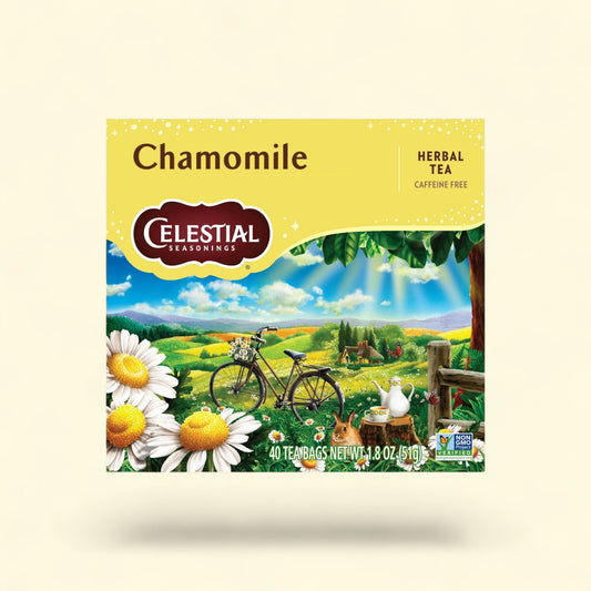 Celestial Seasonings Chamomile Herbal Tea Bags, 40 Count — authentic US product shipped worldwide by Treatspree