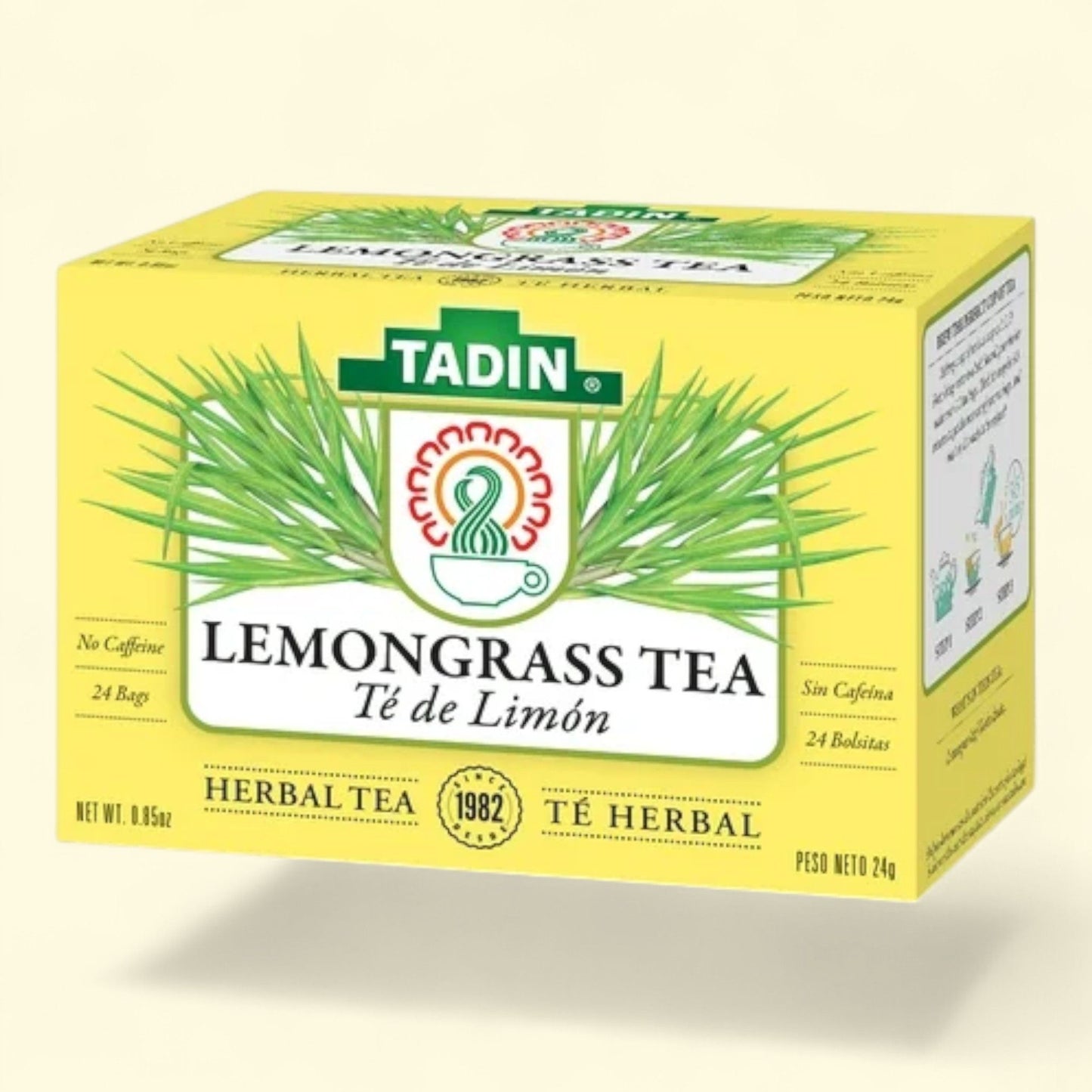 Tadin Lemongrass Tea, Herbal Teabags, 24 Count