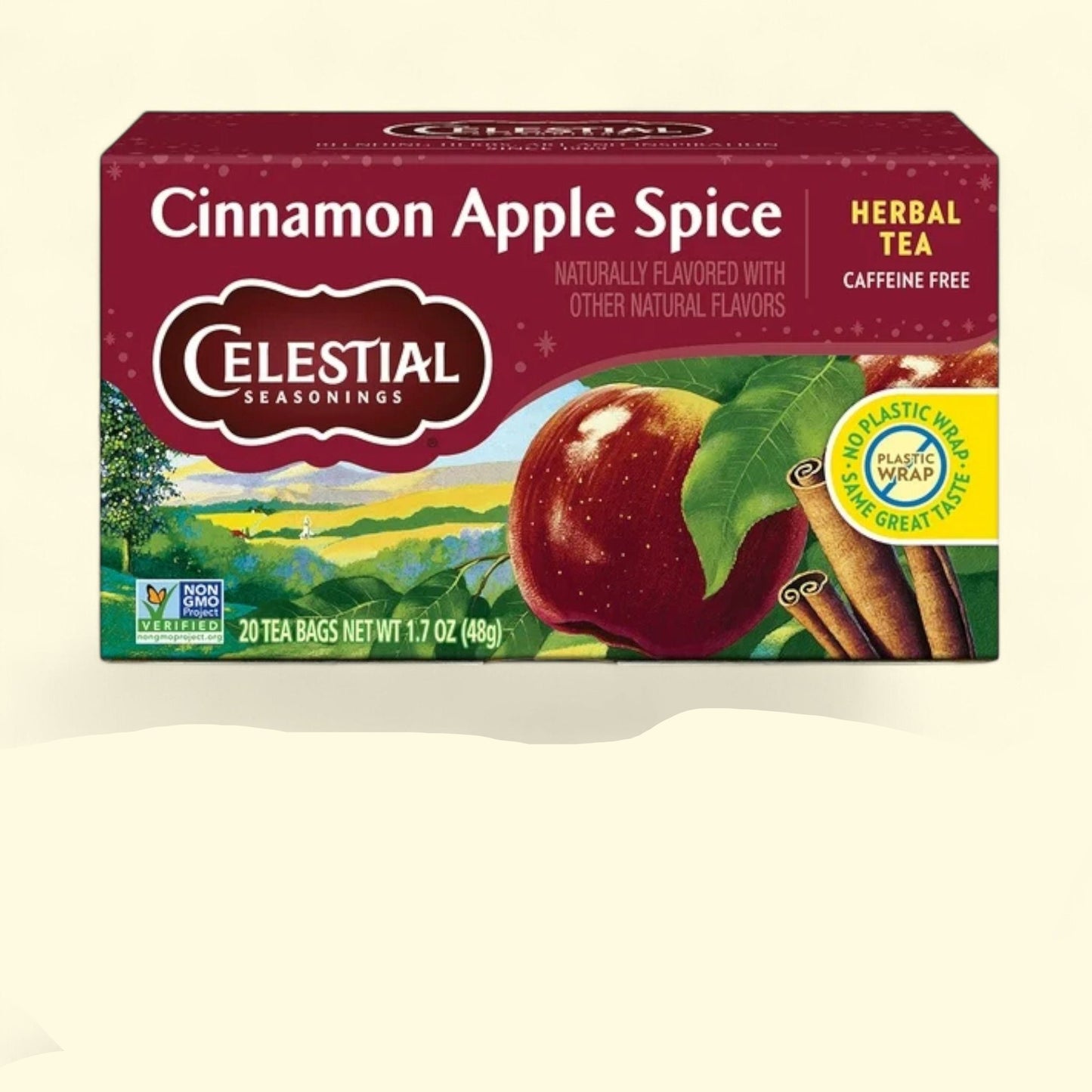 Celestial Seasonings Cinnamon Apple Spice Herbal Tea Bags, 20 Count