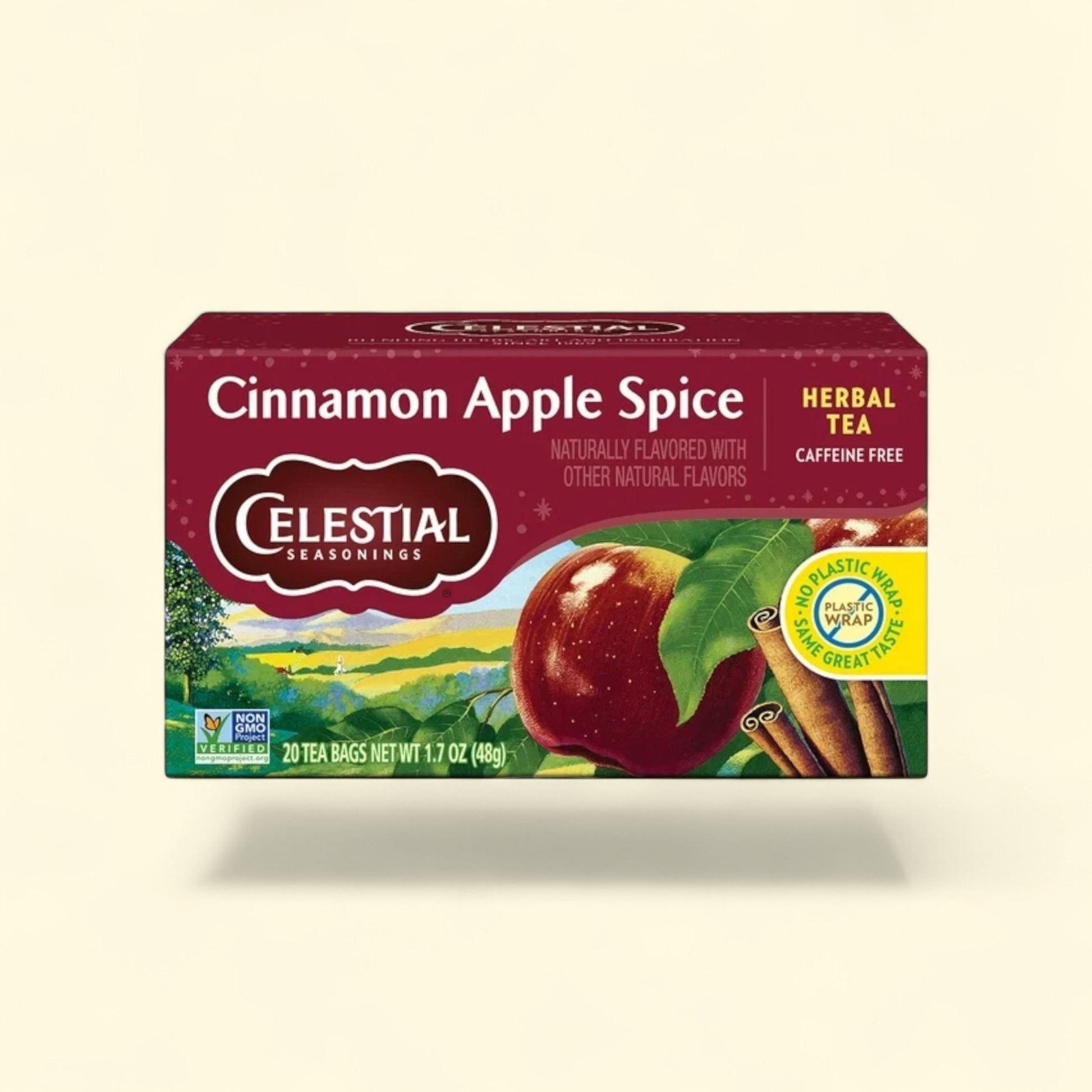 Celestial Seasonings Cinnamon Apple Spice Herbal Tea Bags, 20 Count — authentic US product shipped worldwide by Treatspree