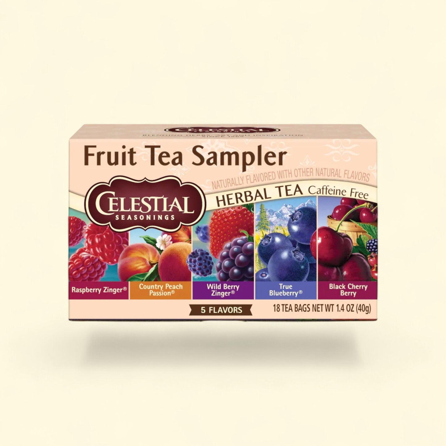 Celestial Seasonings Fruit Tea Herbal Sampler Pack, Caffeine Free, ... — authentic US product shipped worldwide by Treatspree