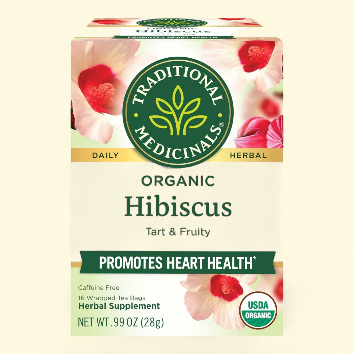 Traditional Medicinals Hibiscus Tea, Organic, Size