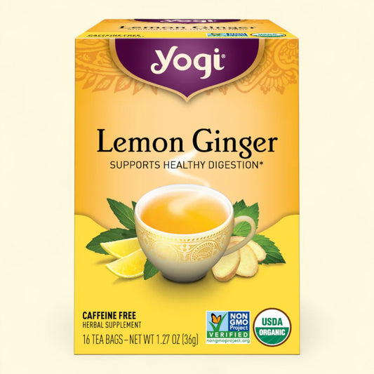 Yogi Lemon Ginger Herbal Tea Bags, Size