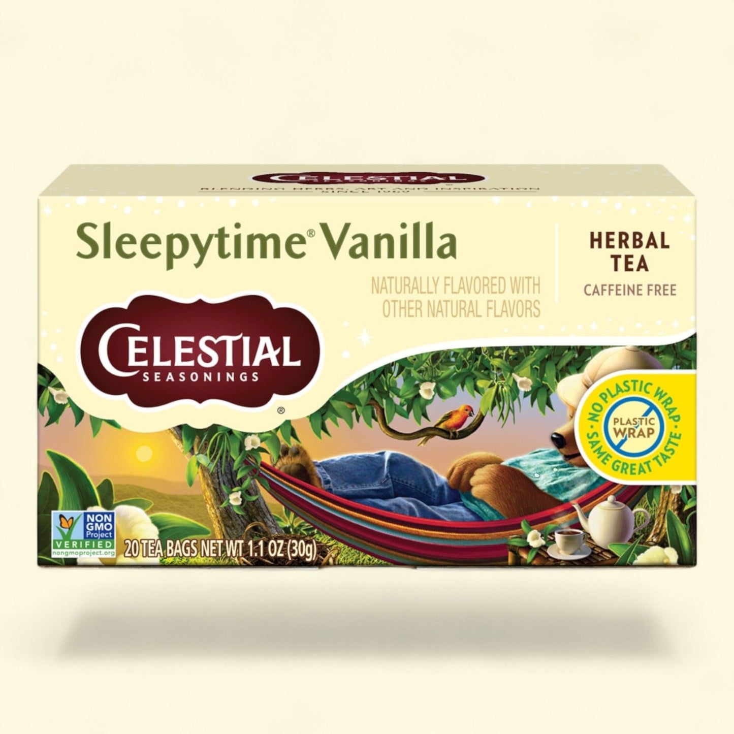 Celestial Seasonings Sleepytime Herbal Vanilla Tea, Caffeine Free, 20 Count