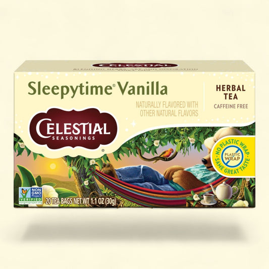 Celestial Seasonings Sleepytime Herbal Vanilla Tea, Caffeine Free, 20 Count