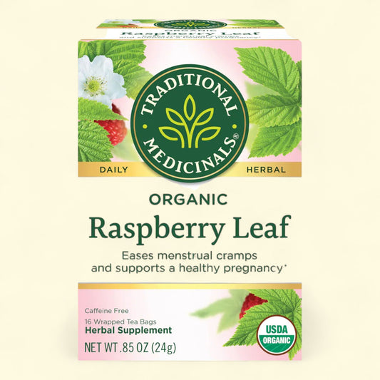 Traditional Medicinals Organic Raspberry Leaf Tea Bags, 16 ct