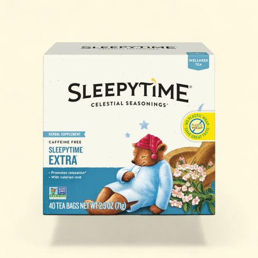 Celestial Seasonings Sleepytime Wellness Tea, Extra, Caffeine Free,... — authentic US product shipped worldwide by Treatspree
