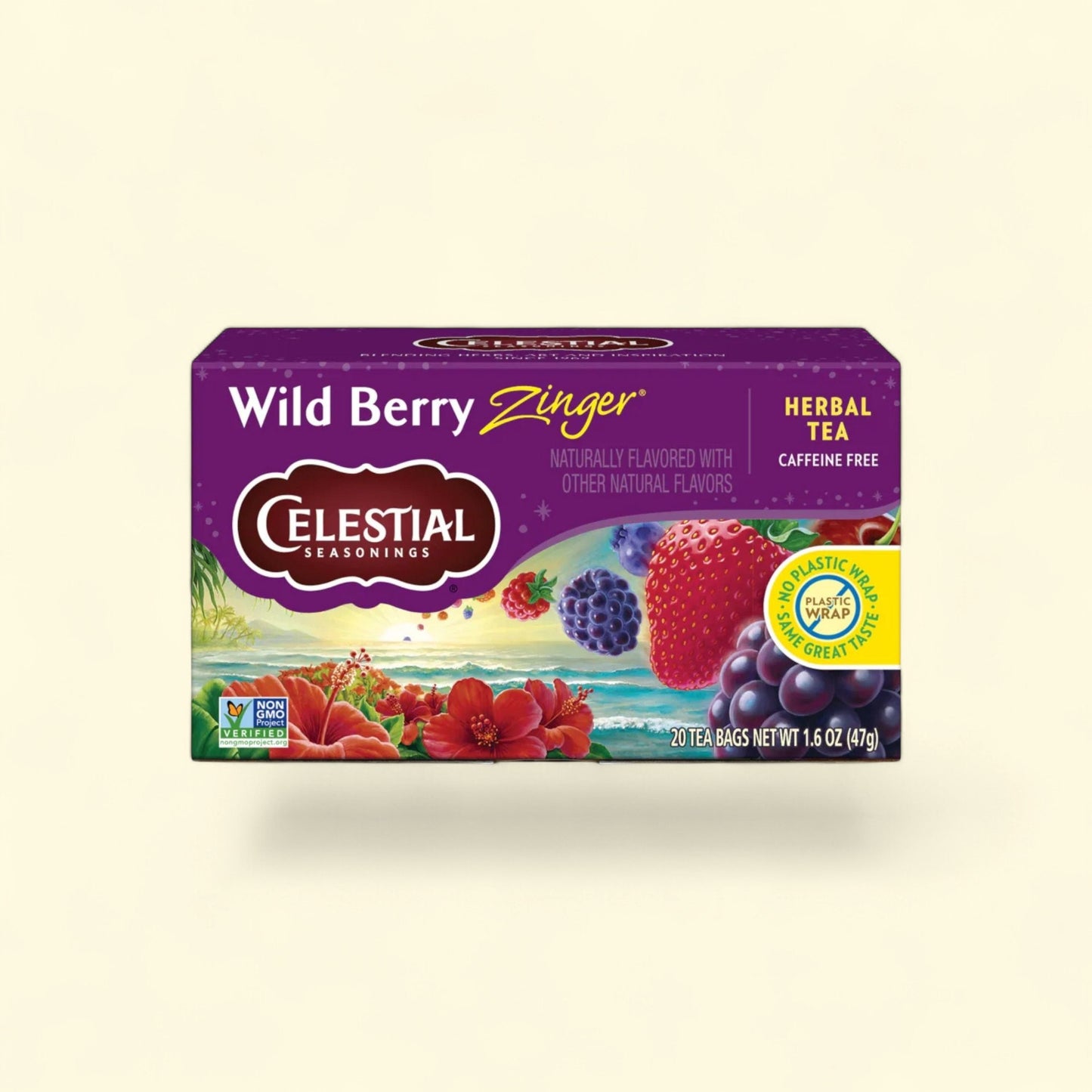 Celestial Seasonings Wild Berry Zinger Herbal Tea, Caffeine Free, 2... — authentic US product shipped worldwide by Treatspree