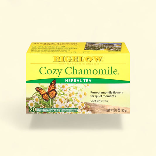 Bigelow Cozy Chamomile Herbal Tea Bags, 20 ct — authentic US product shipped worldwide by Treatspree