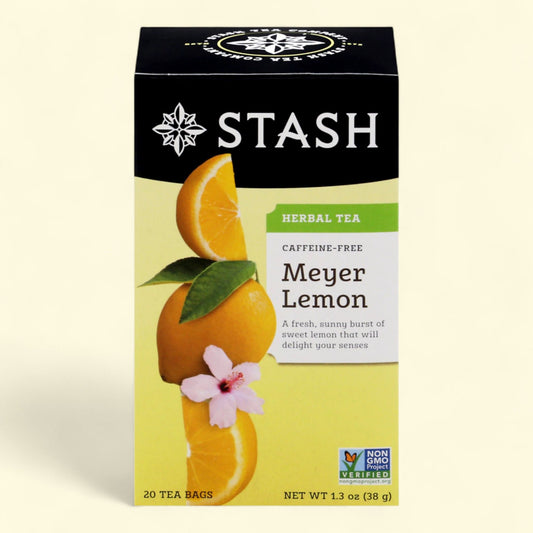 Stash Meyer Lemon Herbal Tea Bags, Caffeine-Free, 20 ct