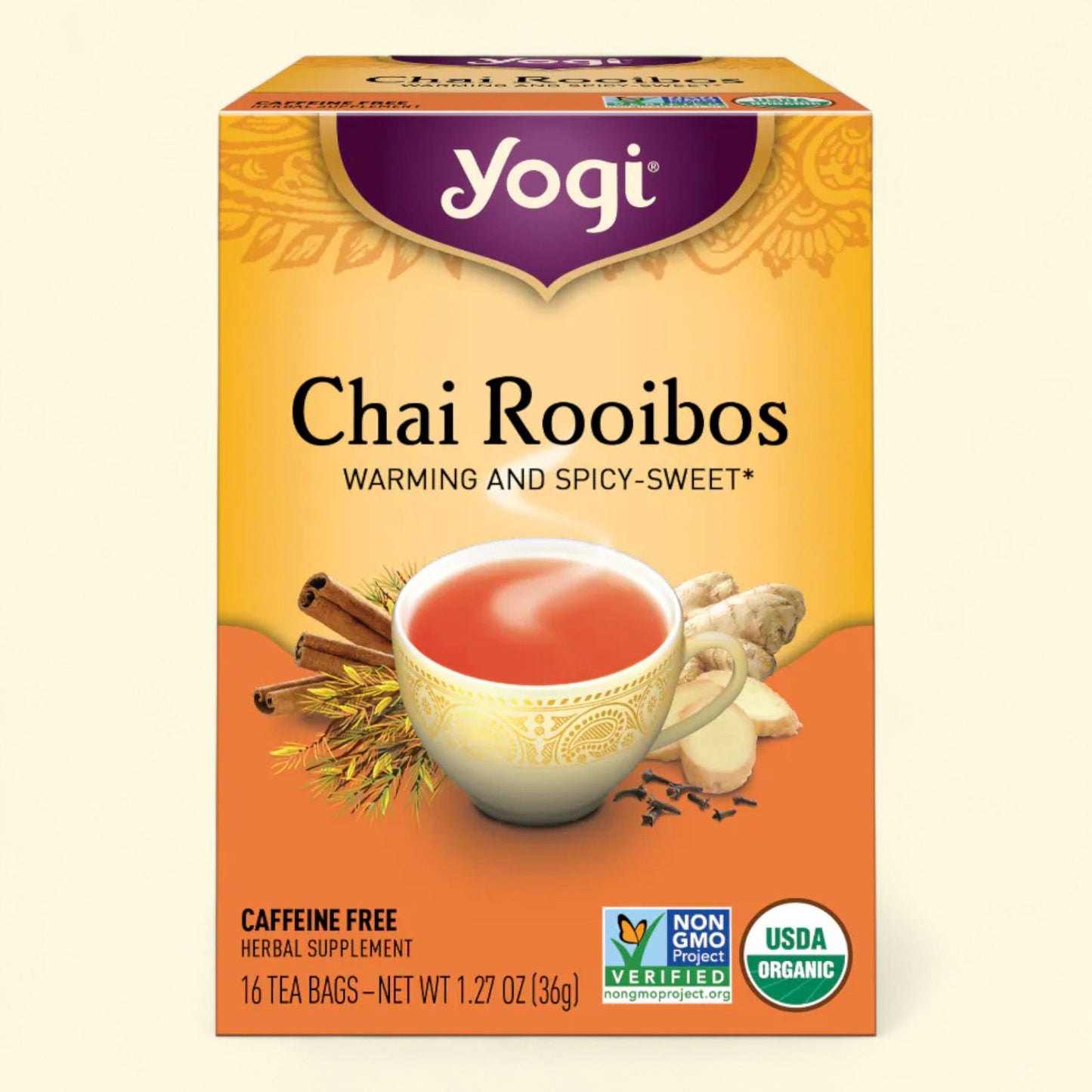Yogi Chai Rooibos Herbal Tea Bags, 16 ct