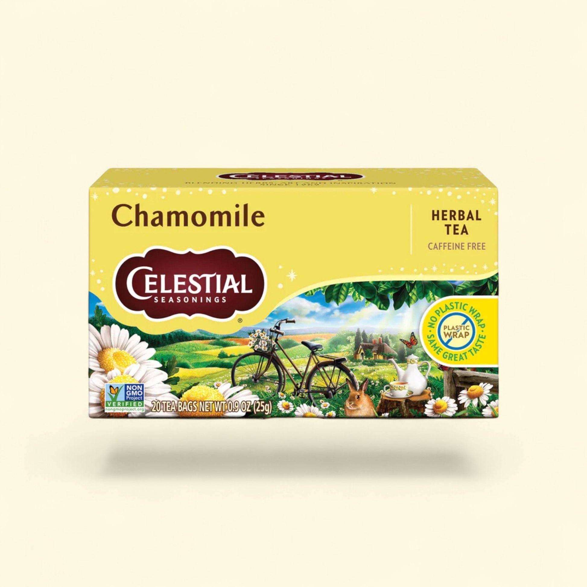 Celestial Seasonings Chamomile Herbal Tea, Caffeine Free, 20 Count — authentic US product shipped worldwide by Treatspree