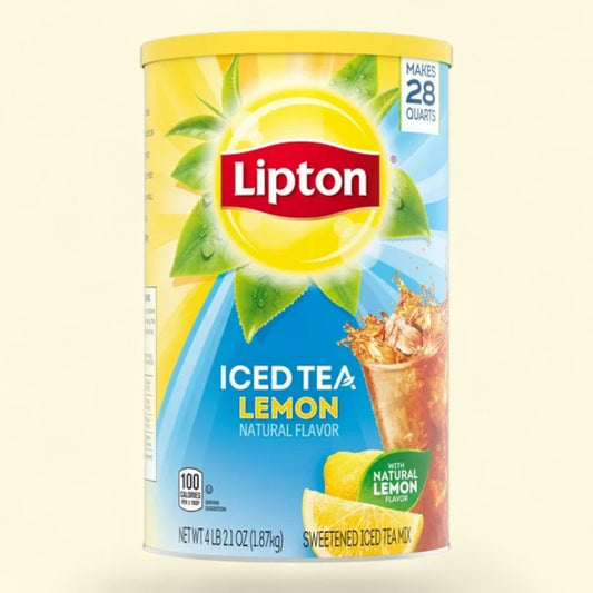 Lipton Lemon Black Tea Powdered Tea Mix, 28 Quarts