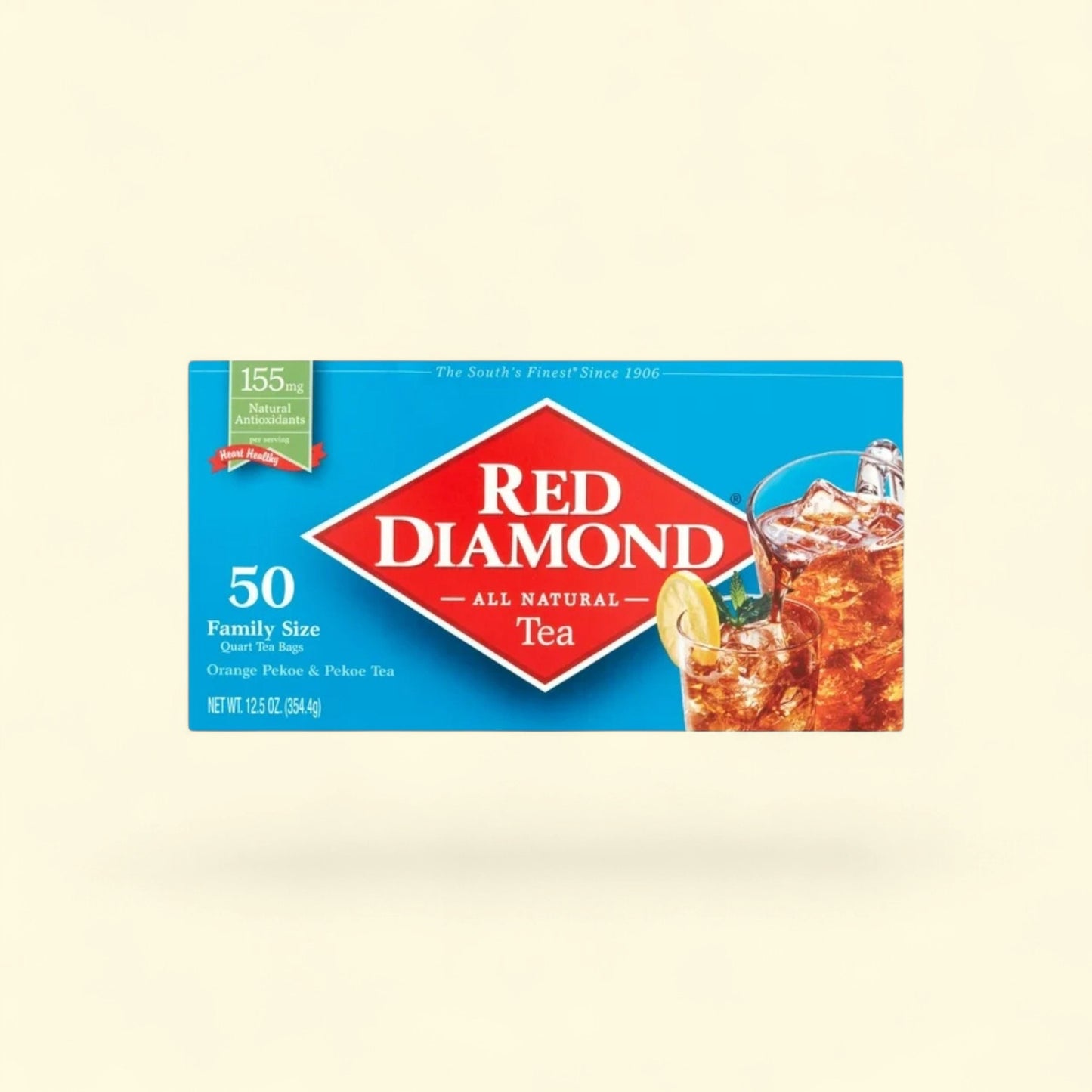 Red Diamond Iced Tea Bags, Family Size, 50 ct — authentic US product shipped worldwide by Treatspree