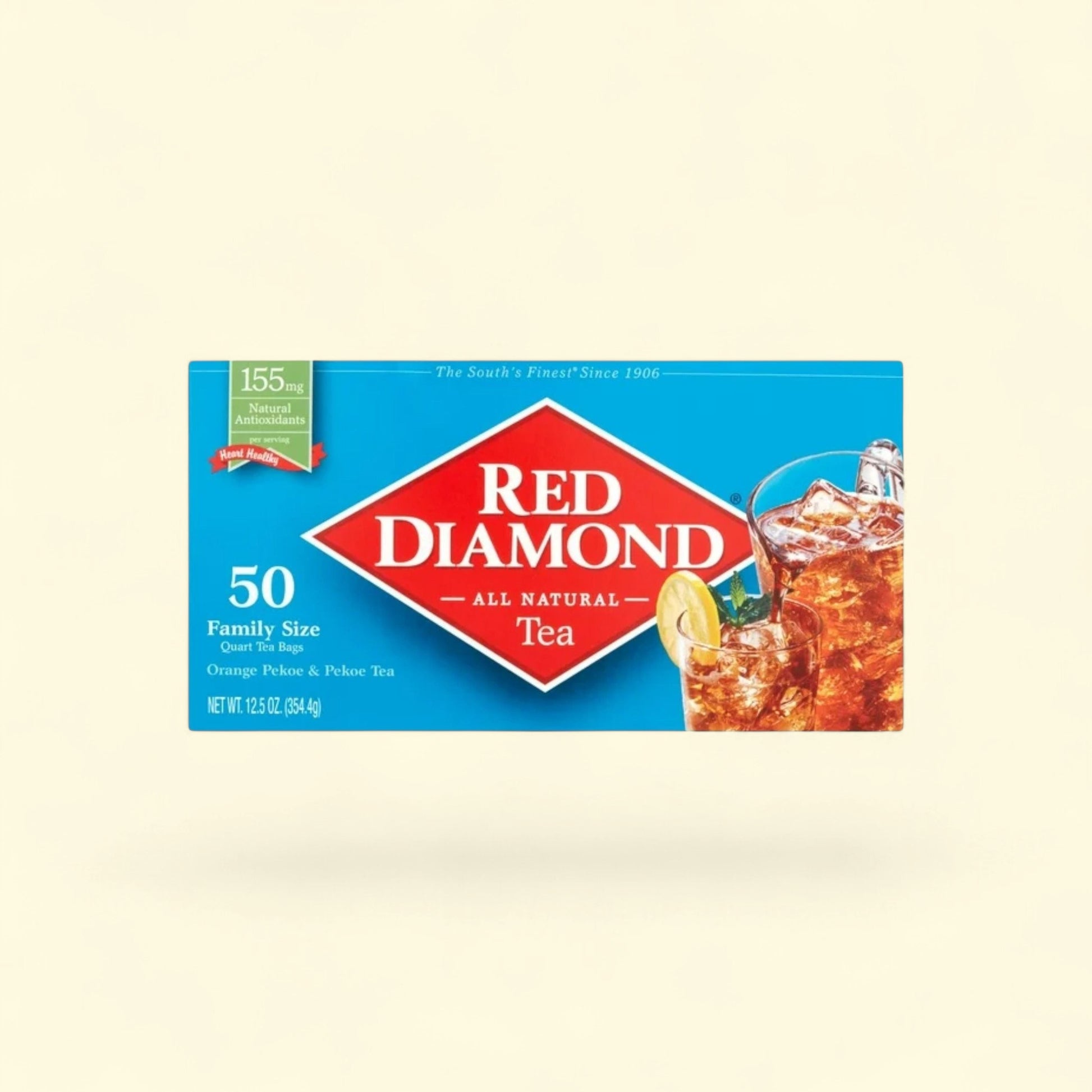 Red Diamond Iced Tea Bags, Family Size, 50 ct — authentic US product shipped worldwide by Treatspree