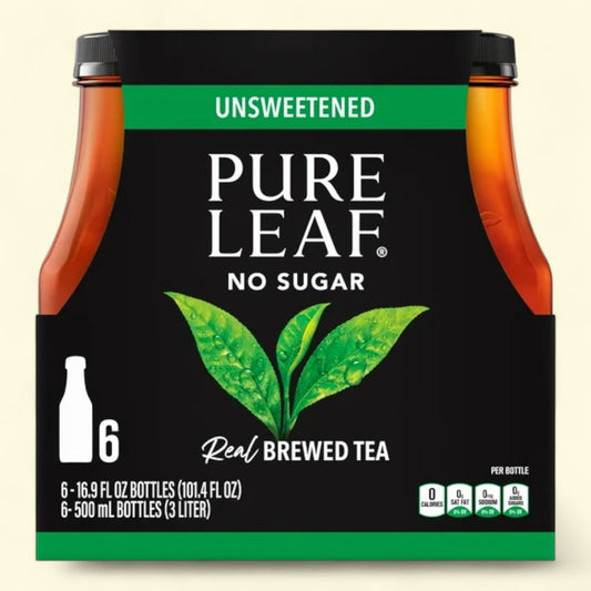 Lipton Pure Leaf Black Iced Tea, 16.9 fl oz, 6 Pack Bottles