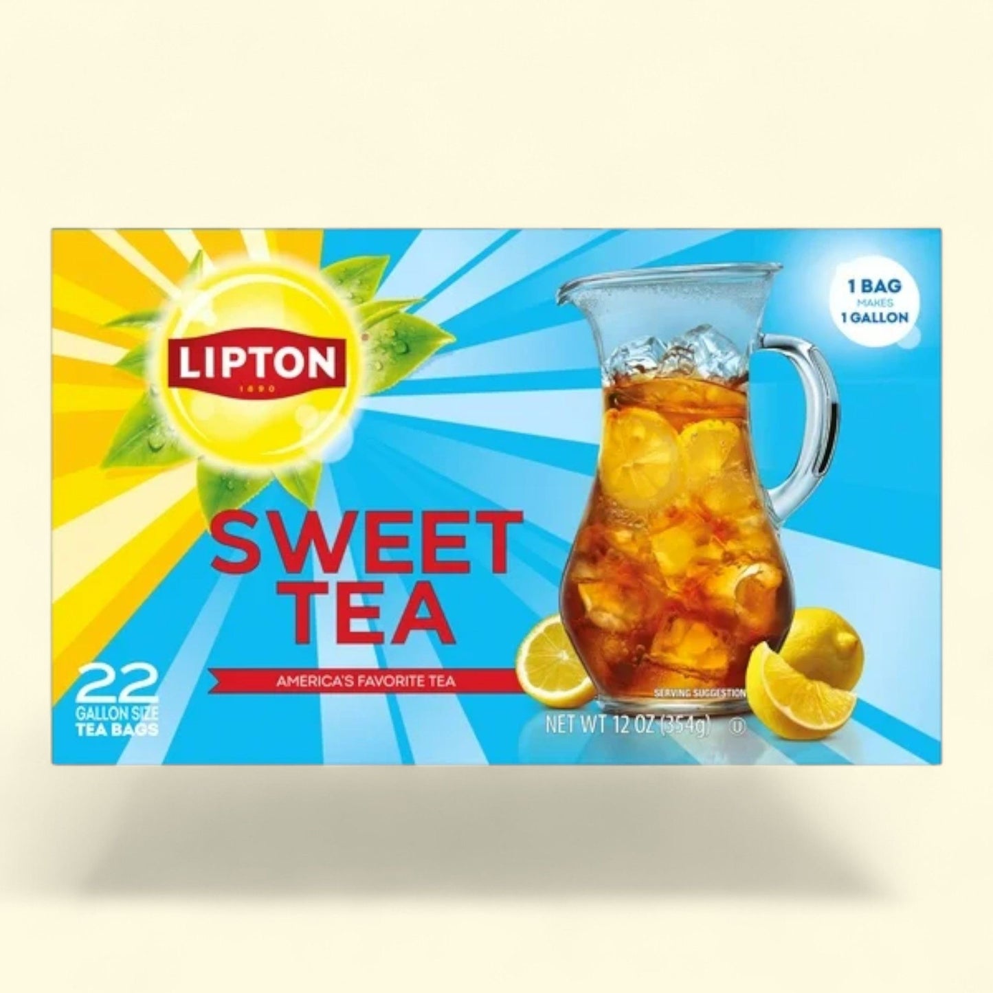 Lipton Southern Sweet Tea, Gallon Size, 22 Count