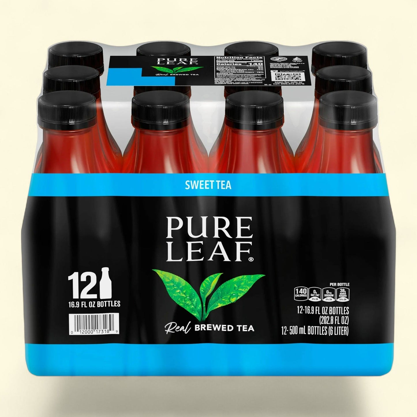 Lipton Pure Leaf Sweet Iced Tea, 16.9 fl oz, 12 Pack