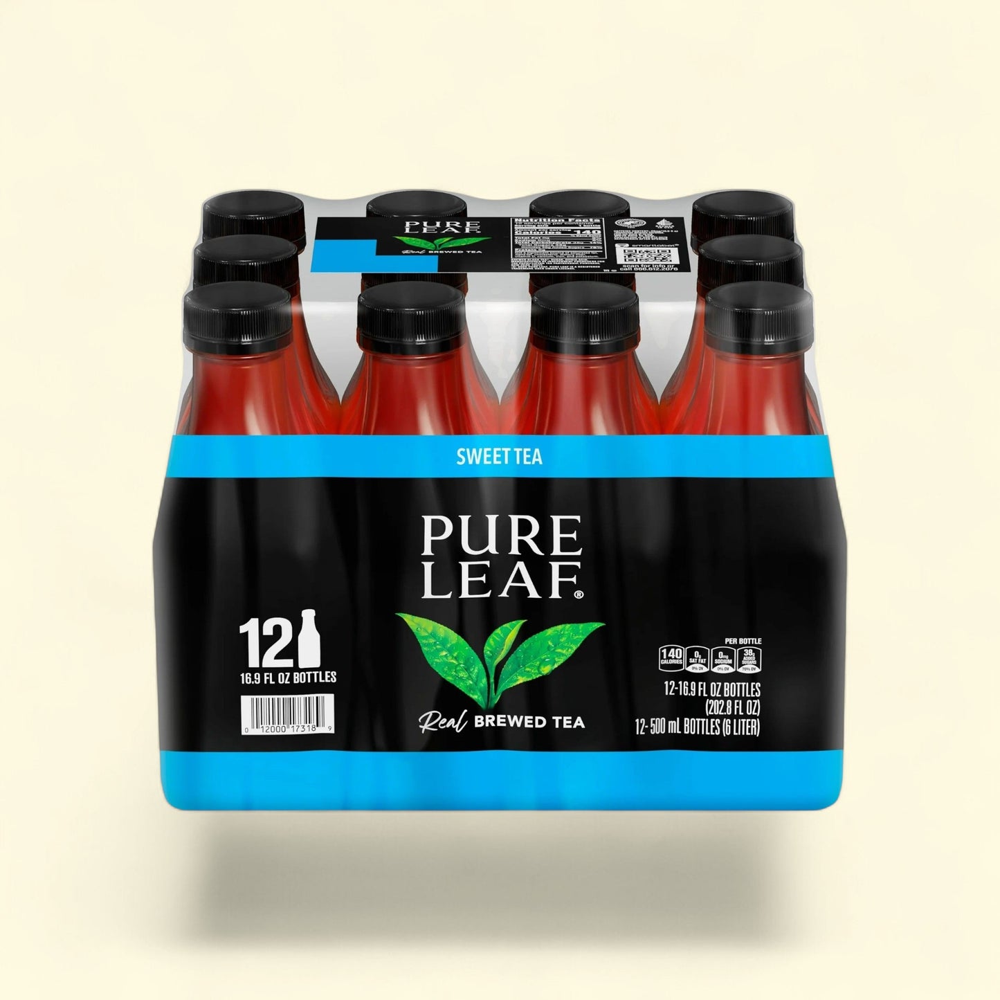 Lipton Pure Leaf Sweet Iced Tea, 16.9 fl oz, 12 Pack — authentic US product shipped worldwide by Treatspree