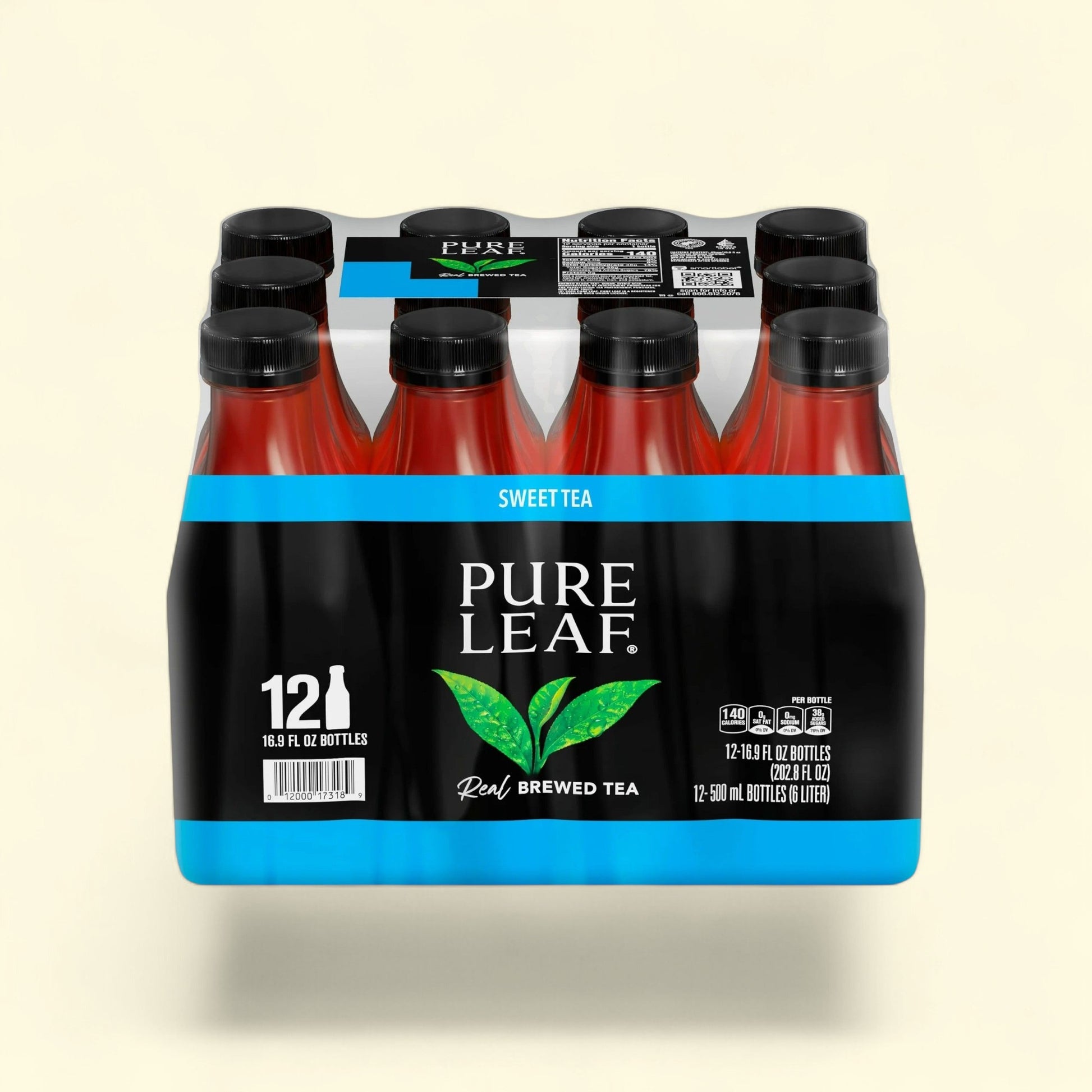 Lipton Pure Leaf Sweet Iced Tea, 16.9 fl oz, 12 Pack — authentic US product shipped worldwide by Treatspree