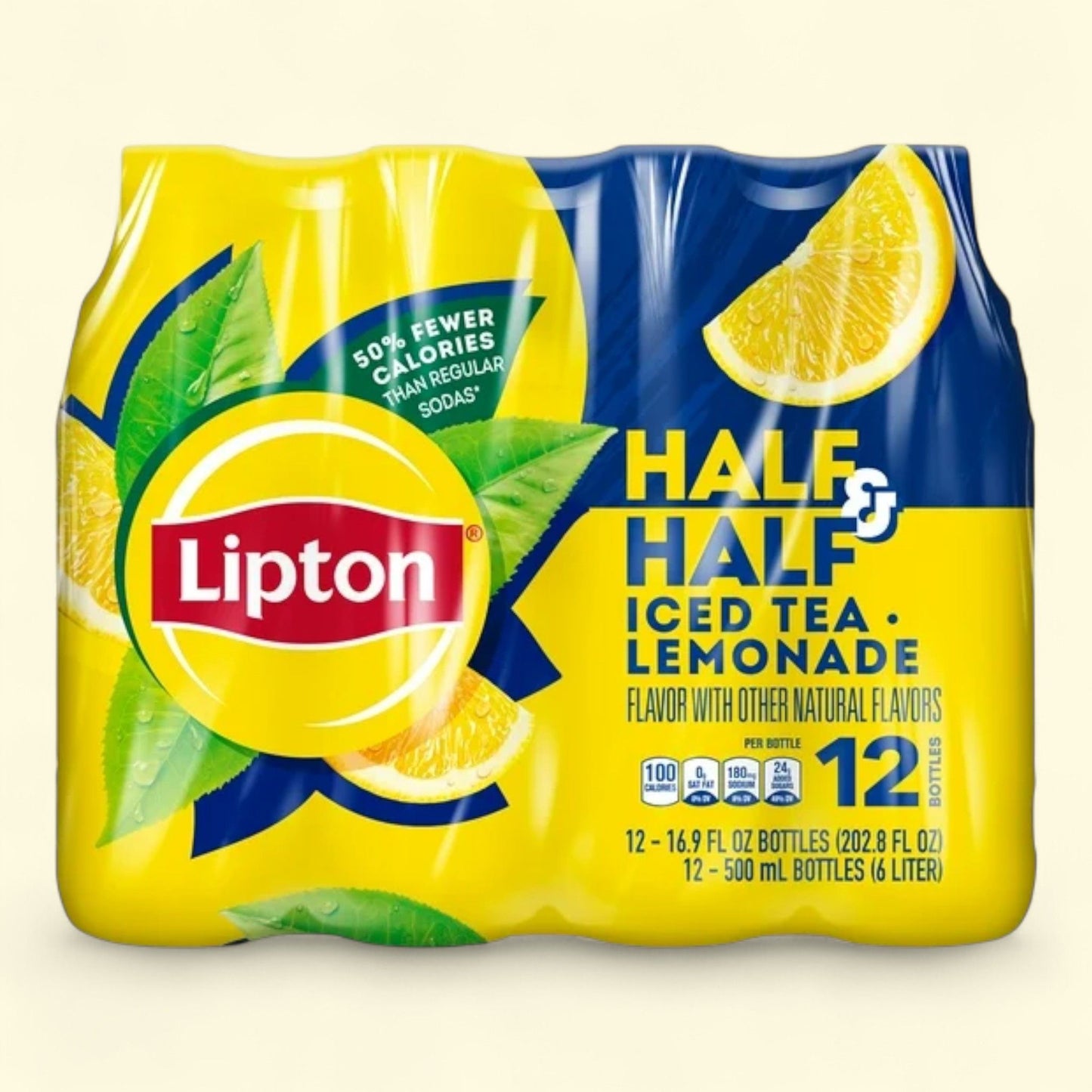 Lipton Iced Tea And Lemonade Half & Half, 16.9 fl oz, 12 Count