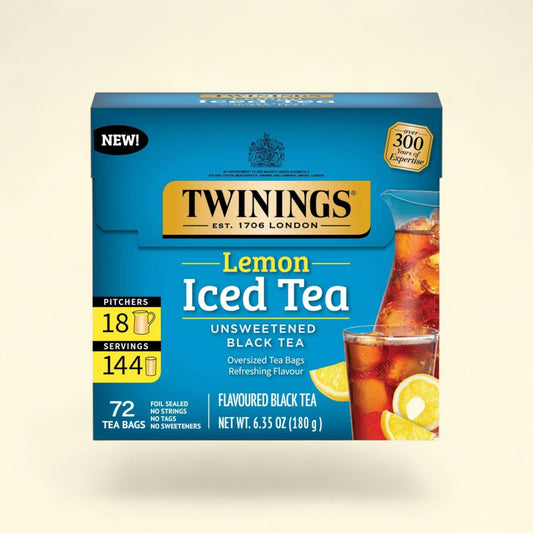 Twinings Lemon Iced Tea, 72ct/6.35oz — authentic US product shipped worldwide by Treatspree