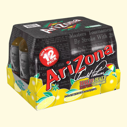 AriZona Arnold Palmer Half & Half Iced Tea & Lemonade, 12pk/16 fl oz