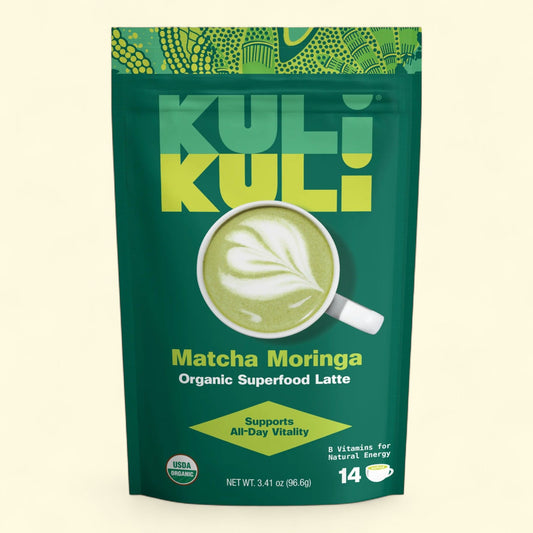 Kuli Kuli Matcha Moringa Organic Superfood Latte, 3.41 oz