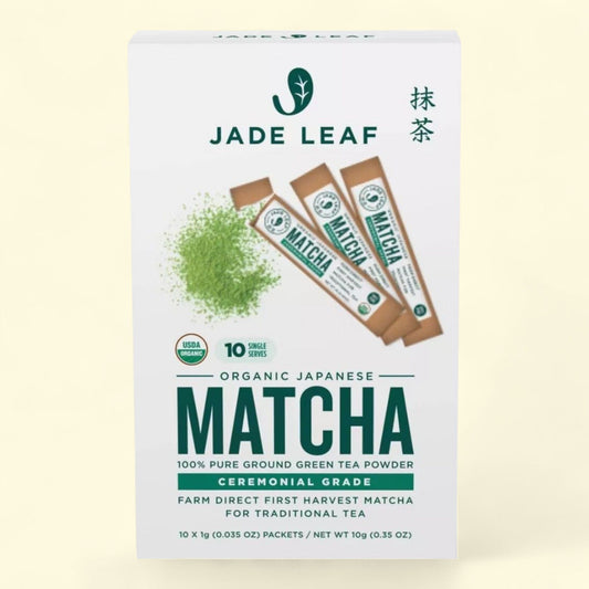 Jade Leaf Matcha Green Tea Powder Packets, 10ct
