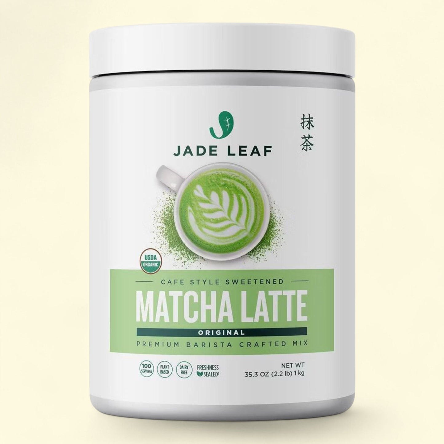 Jade Leaf Matcha Cafe Style Sweetened Original Matcha Latte Mix, 35.3oz