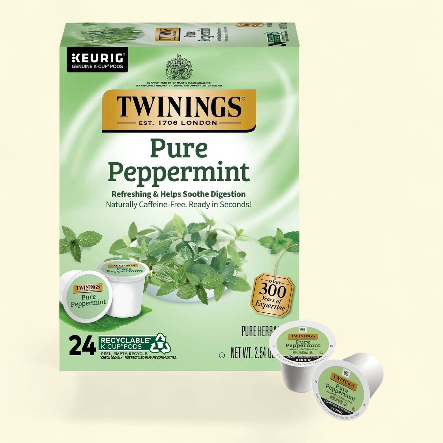 Dosettes K-Cup Twinings à la menthe poivrée pure, paquet de 24
