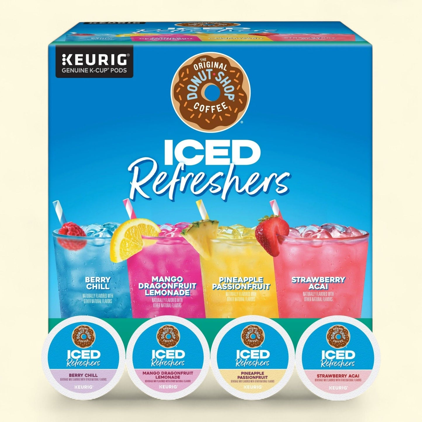 The Original Donut Shop, assortiment de dosettes K-Cup « Iced Refreshers », 20 dosettes